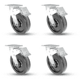 thumbnail image 6 of Heavy-Duty 8"x 2" Phenolic Caster Set with 4,000 Lbs Capacity - 4 Total Locks for Industrial Strength & Stability, 6 of 10