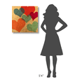 thumbnail image 3 of Global Gallery Malia Rodrigues,'Muchos besos' Stretched Canvas Artwork, 3 of 3