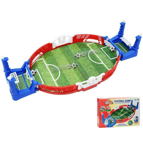 Mini Foosball Games Tabletop Football Game Set for Kids 2-Player Desktop Soccer Game Portable Parent-Child Interactive Table Top Toys Gift for Kids Adults Family Indoor Sports