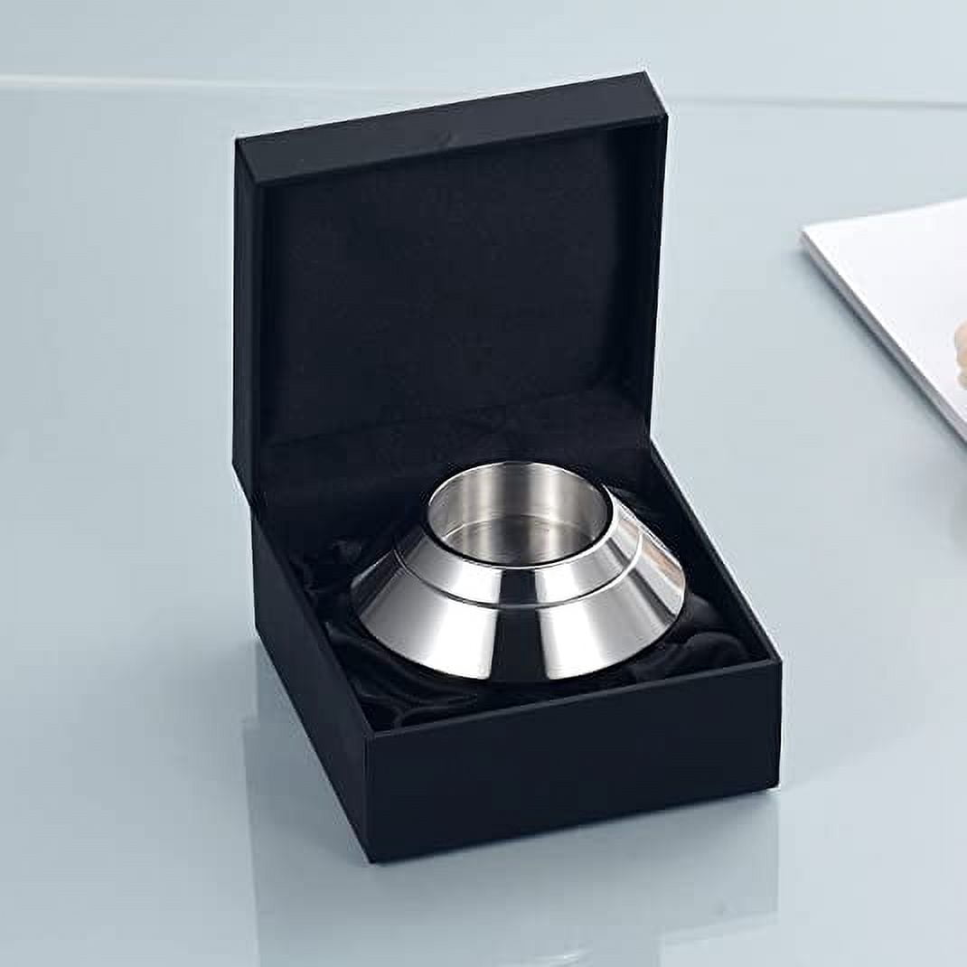 2 IN 1 Candle Ash Holder Keepsake Urn for Ashes Candlestick Urns Keepsake Cremation Urn for Human Ashes-316L Stainless Steel