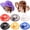 Purple, variant on Women's Fashion Large Wide Brim Sun Screen Hat Summer Flat Flower Beach Cap