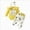 A189---Yellow, variant on 0-3 Months Toddler Infant Girls Long Sleeve Ribbed Cartoon Prints Romper Bodysuit Pants Headbands Outfits Yellow Girl Winter Sleepwear Set