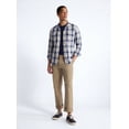 thumbnail image 2 of Free Assembly Men's Cotton Camp Shirt with Long Sleeves, Sizes S-3XL, 2 of 6