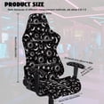 thumbnail image 7 of Pzuqiu Gothic Sun Computer Game Chair Cover Set of 4 Stretchable Moon Seat Cushion Protectors Slipcover with Straps and Zipper for Home Decor, Shop, Living Room, Office, 7 of 7