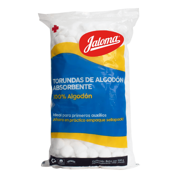 TORUNDAS DE ALGODÓN ABSORBENTE