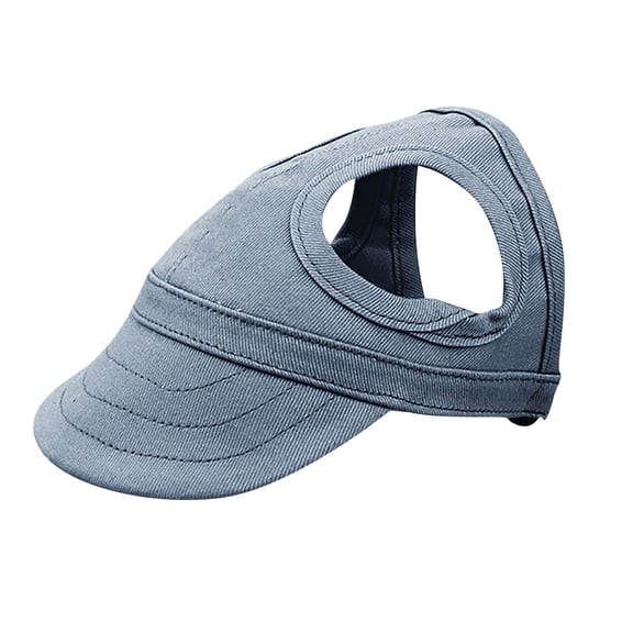 TAILUP Pet Outdoor Sun Protection Cap - Open Ear Design, Adjustable Strap, Breathable Fabric - For Small Medium Large Dogs, Cats, Outdoor Activities, Walking, Hiking, Dark Blue M Size