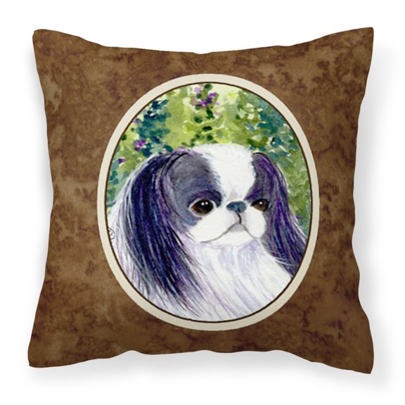 Carolines Treasures SS8730PW1414 Japanese Chin Fabric Decorative Pillow, 14Hx14W, multicolor