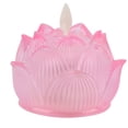 thumbnail image 3 of Lamp, Imitation Glass Electronic Candle Flower Light LED Yellow Light  For Office For Home Pink, 3 of 8