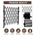 thumbnail image 2 of GloryStar Metal Retractable Security Gate, Folding Fence with Waterproof Rust-Proof Finish, 360° Wheels and Foot Lock for Garden or Home, 2 of 7