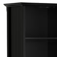 thumbnail image 6 of Acadian 72 inch x 26 inch Solid Wood Transitional 5 Shelf Bookcase in Black, 6 of 13