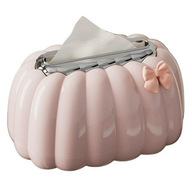 Pumpkin Shaped Paper Box, Tissue Storage Boxes for Office Living Rooms