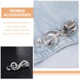thumbnail image 3 of SHISUYAN Broche Microphone Broche Note de Musique Broche Étiquette de Mode Cadeau Musical pour Femmes, 3 of 9
