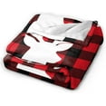 thumbnail image 4 of Red Blanket,Deer Plaid Winter Christmas Throw Soft Warm Lightweight Blanket for Women Birthday Christmas, Home Living Room Decor 40"x50", 4 of 6