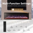 thumbnail image 5 of S&W 50" Electric Fireplace, Ultra-Slim Frame Recessed & Wall Mounted Fireplace Insert, Adjustable Flame Color & Speed, Remote Control, 5 of 9