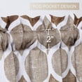 thumbnail image 2 of Zzistar Moroccan Design Rod Pocket Window Tier Curtains, 27x45 inch, Taupe, 2 of 7