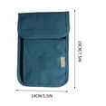 thumbnail image 3 of Hovmgk Neck ID Bag, Chest Document Pouch, Radiation-Proof, Secure Closure, Portable – Ideal for Travel, Outdoor Activities, Suitable for Students, Business Travelers, Blue, 3 of 5
