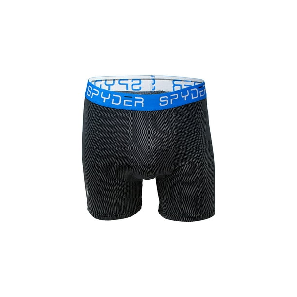 SPYDER Men's Performance Mesh Boxer Briefs Sports Underwear 3 Pack (Red,  Large)