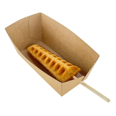 GorillaRock Paper Bowls | Disposal Bowls for Stick Waffles, Corn Dogs, etc. | 300 Pcs