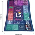 thumbnail image 2 of 15th Birthday Blanket - Best Present For 15 Year Old Girl - Birthday Decor 15th - 15 Year Old Birthday Quinceanera Gifts Blanket - 15th Birthday Decorations For Girls -15th Birthday Gifts For Her, 2 of 6