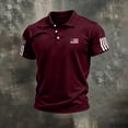 thumbnail image 3 of OIOLOYJM Men's 250th Anniversary Shirts 2026 Casual National Flag Print Lightweight Polo Shirts Patriotic Lightweight Short Sleeve Golf Shirts Stylish Formal Pullover Tops 3XL, 3 of 3
