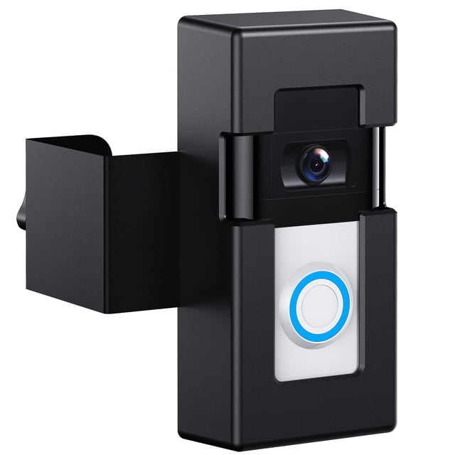 Soporte de timbre de vídeo antirrobo, soporte de montaje ajustable sin taladro para timbre de vídeo parpadeante y anillo de liberación 1/2/3/3 Plus/4/2023, sensor de movimiento sin bloqueo para casa,
