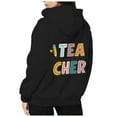 thumbnail image 2 of Teacher Hoodies for Women 2025 Zip Up Hoodie with Pockets Y2K Back To School Outfits Hooded Sweatshirt Women Jacket, 2 of 6