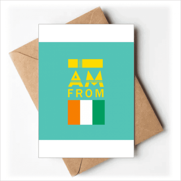 I Am From Cote Divoire Art Deco Fashion Greeting Cards You are Invited Invitations