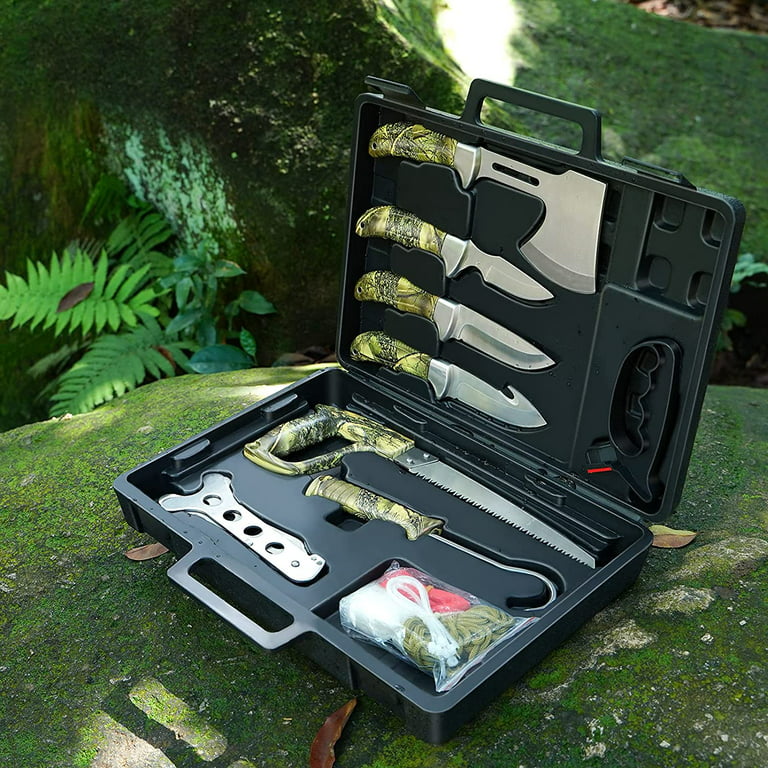 Hunting Knife Set, GVDV Field Dressing Gear Accessories Set for