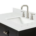thumbnail image 6 of ARIEL Cambridge 36 Inch Espresso Bathroom Vanity with Sink, Solid Wood, Carrara White Quartz Countertop, 1.5-Inch Edge, Right Rectangular Undermount Sink, 2 Soft Closing Doors, 5 Drawers, 6 of 10