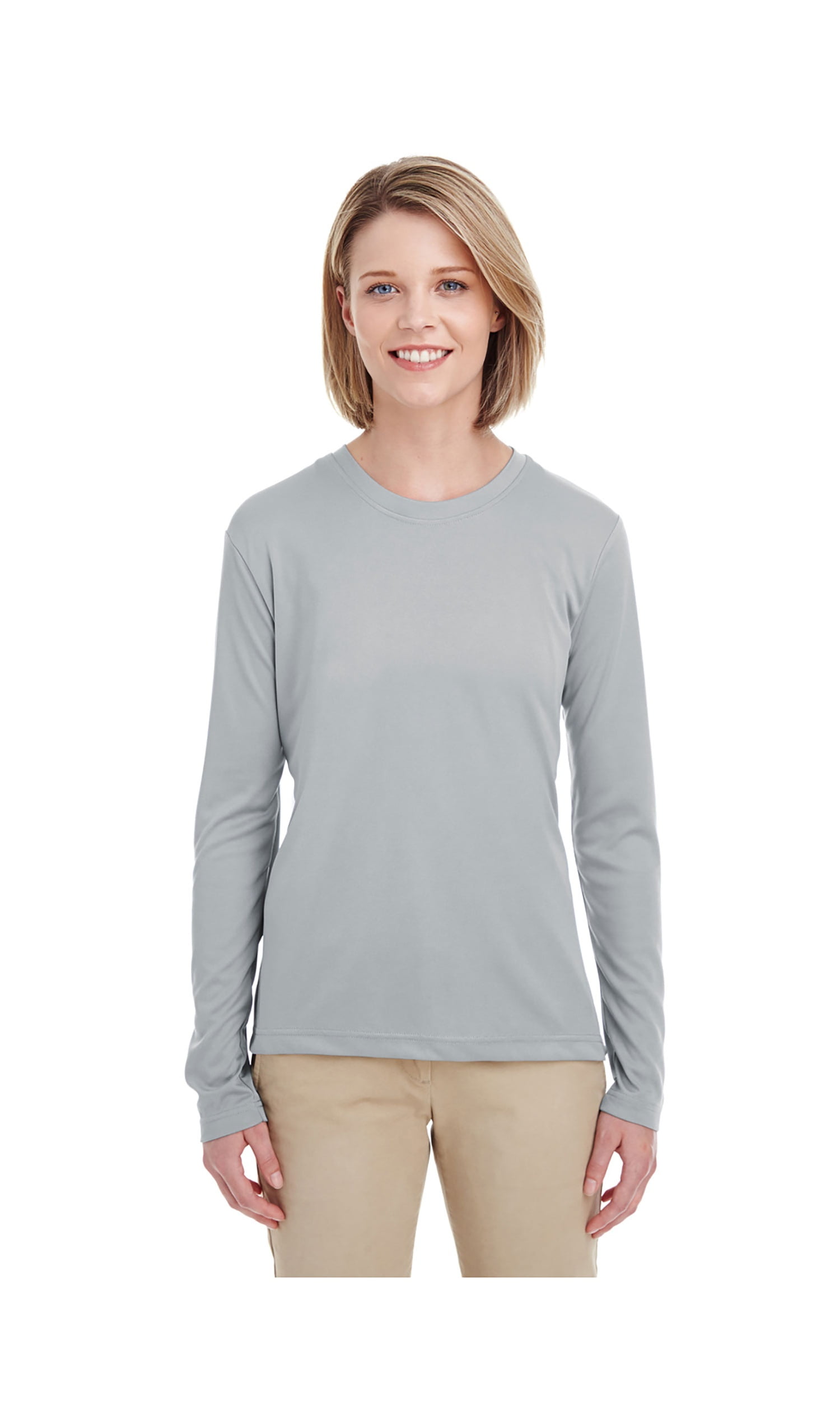 Ultraclub Women's Cool & Dry Performance Long-Sleeve Top, Style 8622W ...