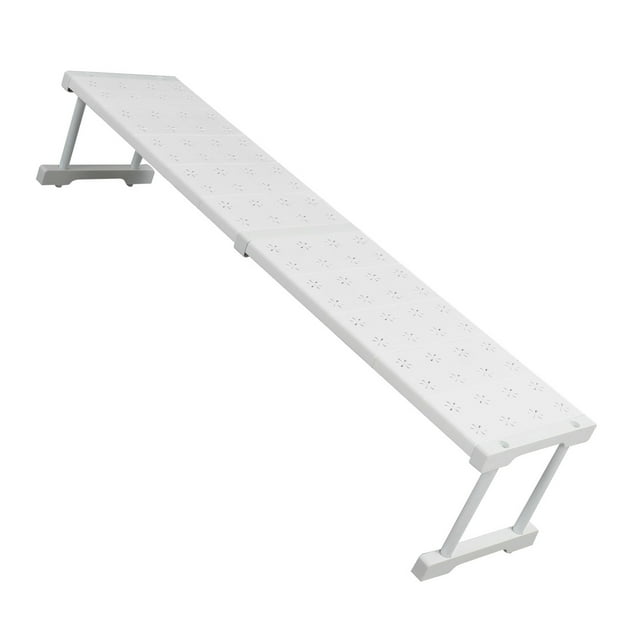 Expandable Closet Shelf Organizer, Expandable Closet Tension Shelf, Stackable Shelves Adjustable Storage Shelf Riser for Kitchen Pantry Office, Spice Rack Pantry Shelf