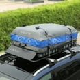 thumbnail image 1 of Roof Rack Carrier Basket Universal Rooftop Cargo Carrier Basket 51" X 36" X 5" + Waterproof Cargo Bag 15 Cubic Feet (44" 34" 17"), and Cargo Net with Attachment Hooks, Ratchet Straps, 1 of 7