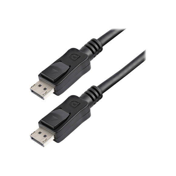 StarTech.com Câble DisplayPort avec Loquets - 15 Pieds Lot de 10 DP 1.2 Câble - Câble DisplayPort - DisplayPort (m) Verrouillé à DisplayPort (m) Verrouillé - DisplayPort 1.2 - 15 Pieds - Support 4K - Noir (Lot de 10)