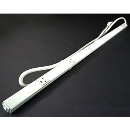 Wiremold G20-C2 40"l Plugmold, 120V, 15A, 6 Outlets