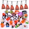 Halloween Party Supplies Toy Assortment Goody Bags for Kids trick-or-treat Party Favor, Halloween Gifts 72Pcs