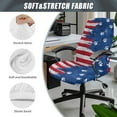 thumbnail image 5 of Renewold American Flag Paw Computer Office Chair Cover Spandex Office Chair Cover Rotating Chair Slipcover Dustproof High Back Computer Chair Cover for Pets Dogs Cats, S, 5 of 7