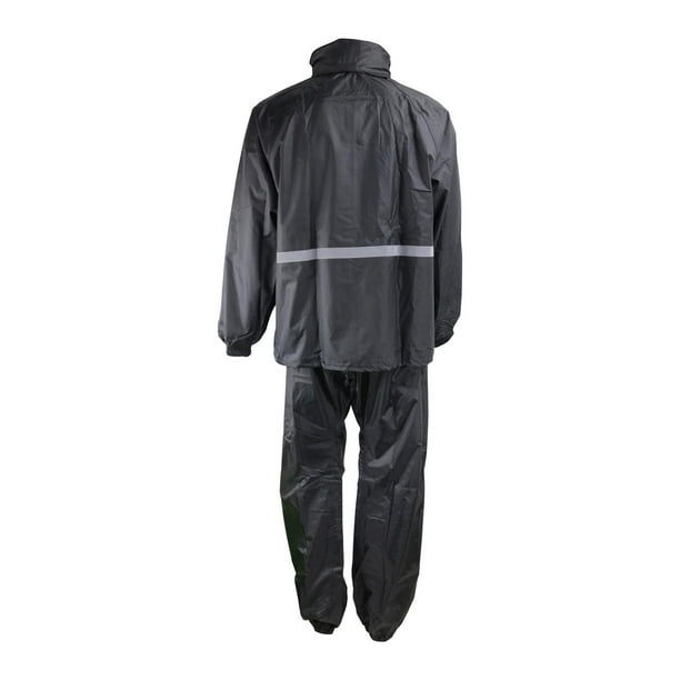 Impermeable para Motociclista Ciclista Set Completo Talla XL Negro