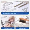 thumbnail image 3 of Set de herramientas de dibujo y geometría Nicpro 21 piezas con estuche, 3 of 8