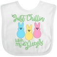 thumbnail image 3 of Inktastic Funny Easter Just Chillin' with My Peeps Boys or Girls Baby Bib, 3 of 4