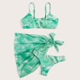 thumbnail image 4 of Traje de baño con estampado de bikini para mujer Traje de baño de tres piezas Sujetador con relleno Traje de baño Ropa de playa Fridja  nalpqowj22859, 4 of 7