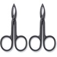thumbnail image 1 of Juego de 2 pinzas para cejas CHAO con mango de tijeras rectas negro, 1 of 5