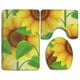 thumbnail image 1 of ABPHQTO GIRASOLES Juego de alfombras de baño de 3 piezas Alfombra de baño Alfombra de contorno y tapa de inodoro, 1 of 2