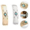 thumbnail image 1 of FENGGUIQU 2 Pcs Barrettes à Queue de Cheval Design Rétro Accessoires Confortables, 1 of 6