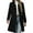 Black, variant on Fengactive Womens Mid-Long Coat Solid Color Stand Collar Overcoat 2025 Winter Fashion Single Breasted Coats