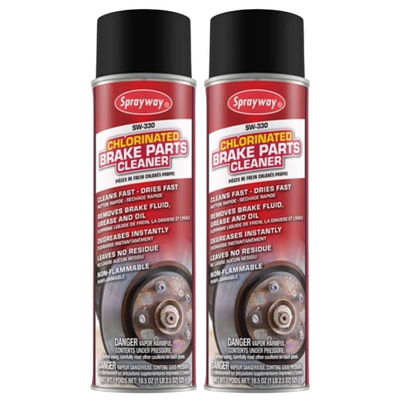 Sprayway SW330 Chlorinated Brake Parts Cleaner, 18.5 oz (2 Pack)