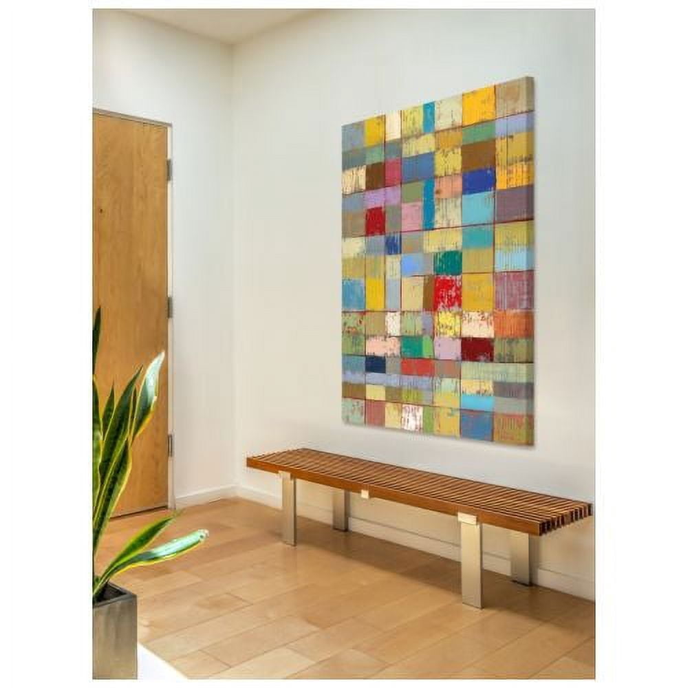 "Color Pattern II" Painting Print on Wrapped Canvas