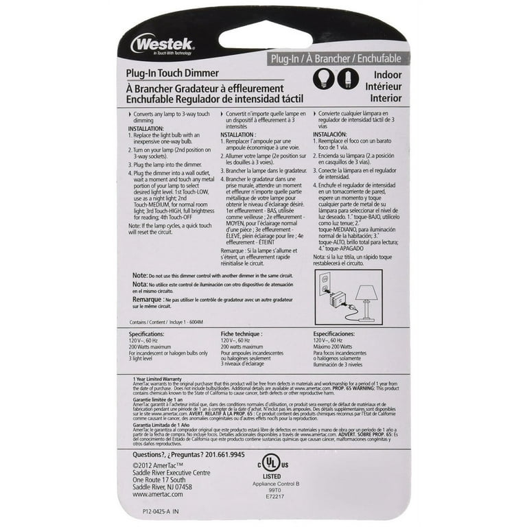 Westek 6004b outlet