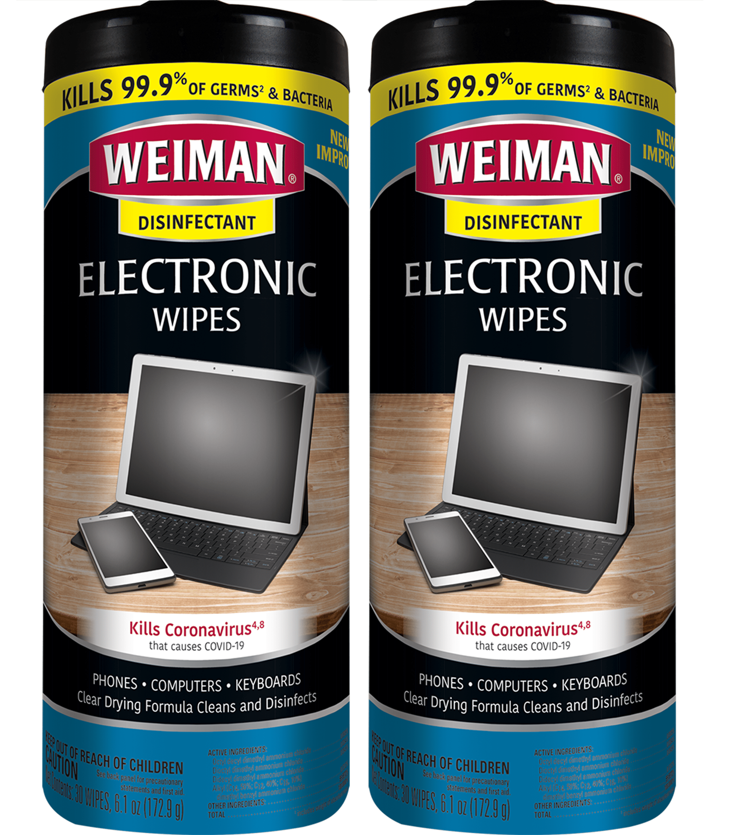 Weiman Electronic Cleaner Wipes Non Toxic Safely Clean Your Laptop