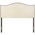 thumbnail image 4 of Modway Curl King Nailhead Upholstered Headboard in Ivory, 4 of 9