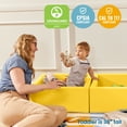 thumbnail image 6 of ECR4Kids SoftZone Play Patch Toy Bins, Beginner Playset, Yellow, 2-Pack, 6 of 9